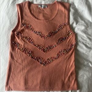 Vintage Carducci Beaded Knit Tank Top